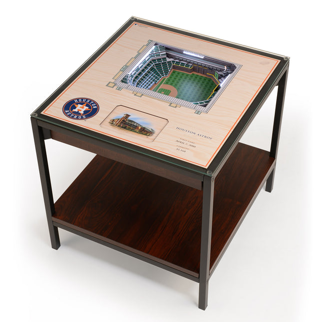 Houston Astros 25 Layer Stadium View Lighted End Table