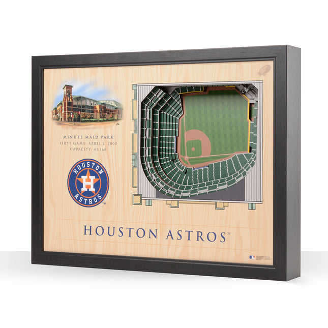Houston Astros 25 Layer Stadium Art