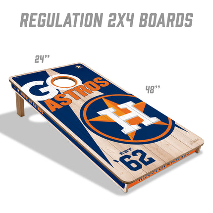 Houston Astros Cornhole Boards 2x4