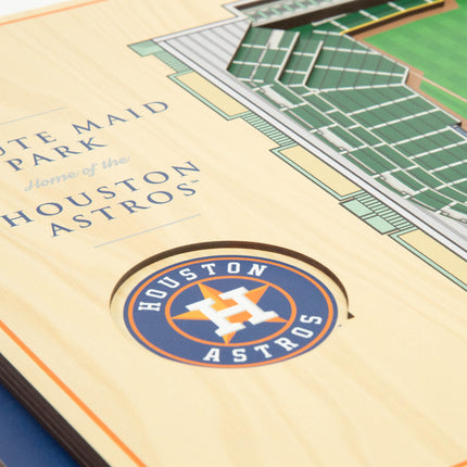 Houston Astros 5-Layer 3D StadiumView Wall Art