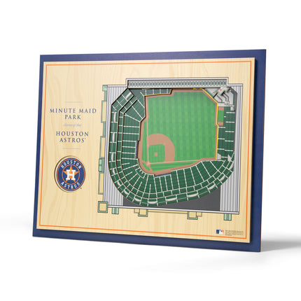 Houston Astros 5-Layer 3D StadiumView Wall Art