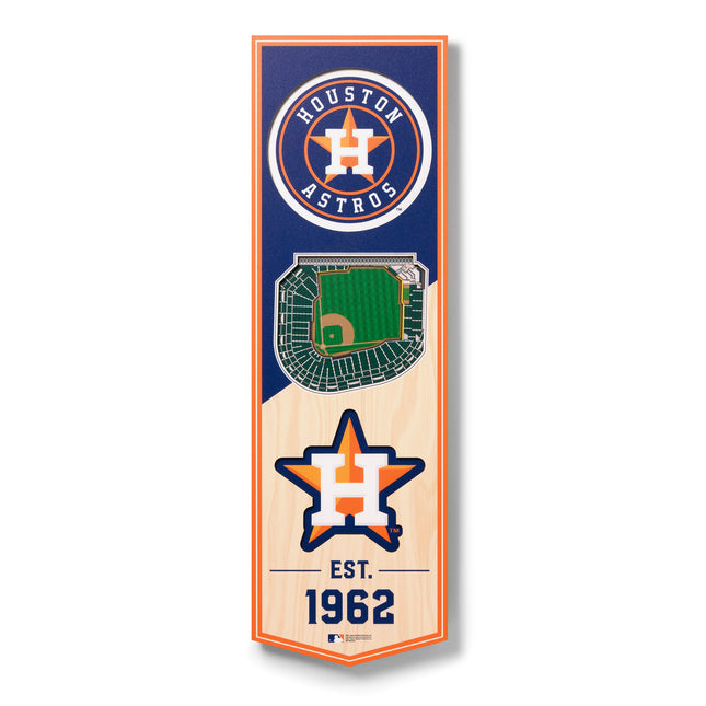 Houston Astros 3D Stadium 6x19 Banners