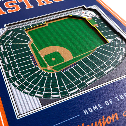 Houston Astros 8x32 3D Stadium Banner
