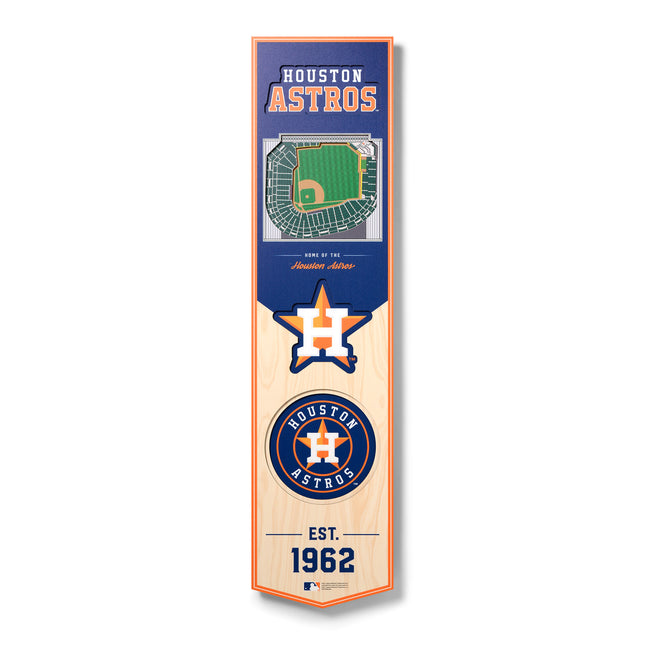 Houston Astros 8x32 3D Stadium Banner
