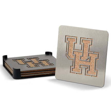 Houston Cougars (4) Boaster Drink Coasters