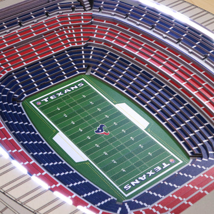 Houston Texans 25 Layer Stadium View Lighted End Table