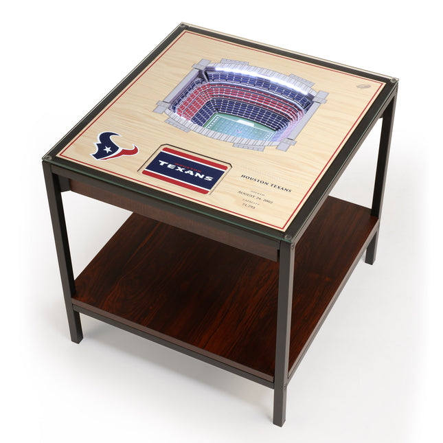 Houston Texans 25 Layer Stadium View Lighted End Table