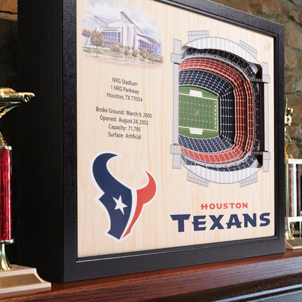 Houston Texans 25 Layer Stadium Art