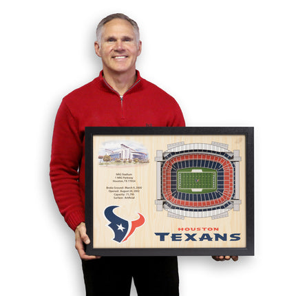 Houston Texans 25 Layer Stadium Art