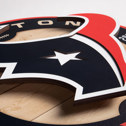Houston Texans 3DX Circle Backer Wall Art