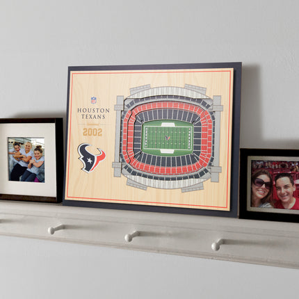 Houston Texans 5-Layer 3D StadiumView Wall Art