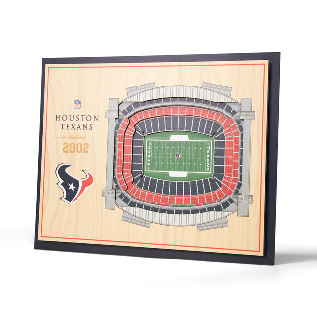 Houston Texans 5-Layer 3D StadiumView Wall Art