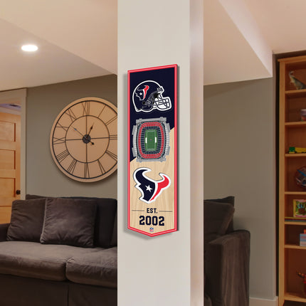 Houston Texans 3D Stadium 6x19 Banners