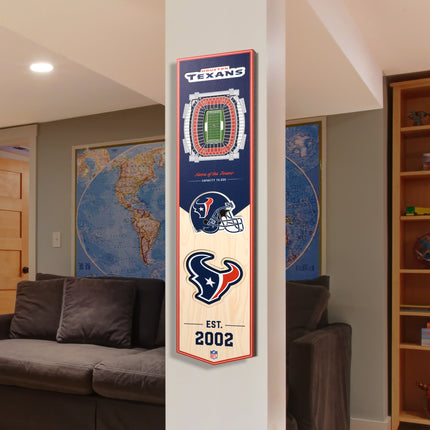 Houston Texans 8x32 3D Stadium Banner