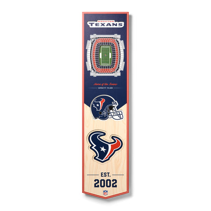 Houston Texans 8x32 3D Stadium Banner