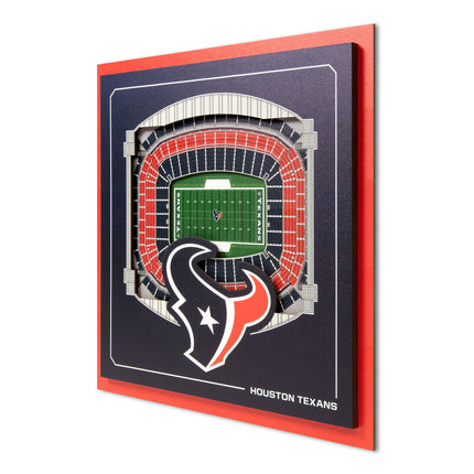 Houston Texans 3D StadiumView Wall Art 12x12