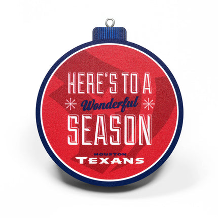 Houston Texans 3D Logo Series Ornament