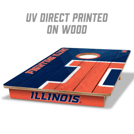 Illinois Fighting Illlini 2x3 Cornhole