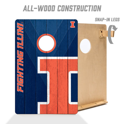 Illinois Fighting Illlini 2x3 Cornhole