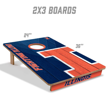 Illinois Fighting Illlini 2x3 Cornhole