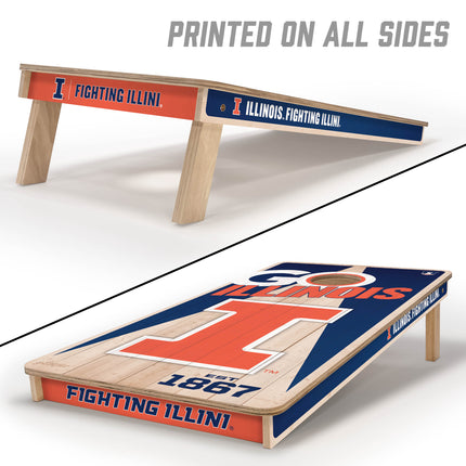 Illinois Fighting Illini 2x4 Cornhole Boards