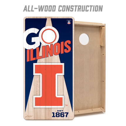 Illinois Fighting Illini 2x4 Cornhole Boards