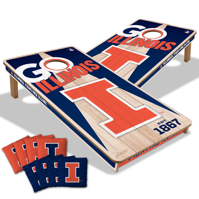 Illinois Fighting Illini 2x4 Cornhole Boards
