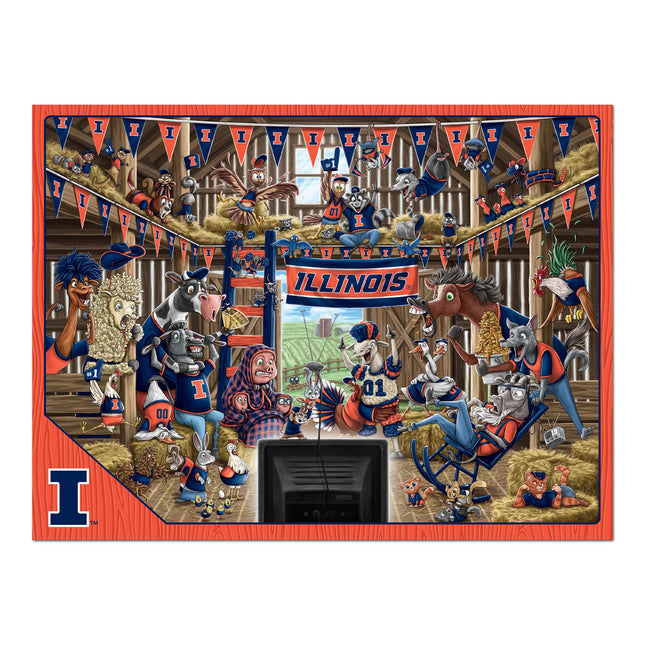 Illinois Fighting Illini Barnyard Fans Puzzle - 500 PC