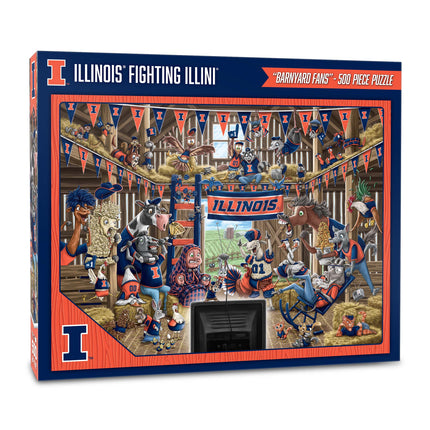 Illinois Fighting Illini Barnyard Fans Puzzle - 500 PC