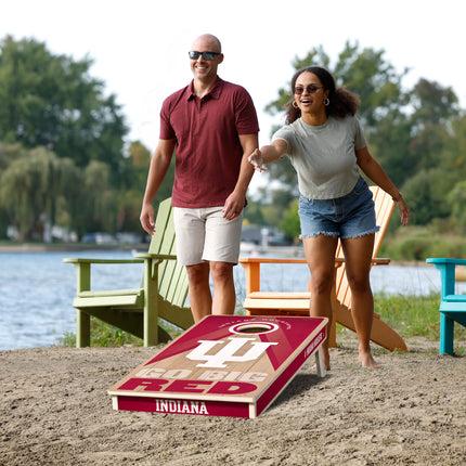 Indiana Hoosiers 2x4 Slogan Series Cornhole Boards