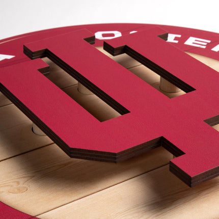 Indiana Hoosiers 3DX Circle Backer Wall Art