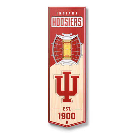 Indiana Hoosiers 3D Stadium 6x19 Banners