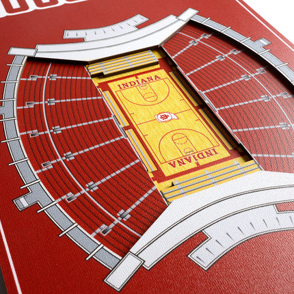 Indiana Hoosiers 8x32 3D Stadium Banner