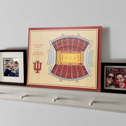 Indiana Hoosiers 5-Layer 3D StadiumView Wall Art