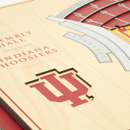Indiana Hoosiers 5-Layer 3D StadiumView Wall Art
