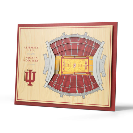 Indiana Hoosiers 5-Layer 3D StadiumView Wall Art