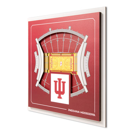 Indiana Hoosiers 3D StadiumView Wall Art 12x12