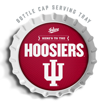 Indiana Hoosiers Bottle Cap Serving Tray
