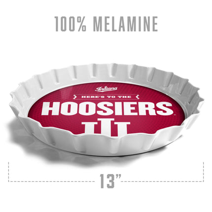 Indiana Hoosiers Bottle Cap Serving Tray