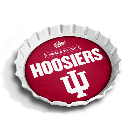 Indiana Hoosiers Bottle Cap Serving Tray