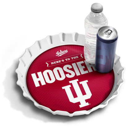 Indiana Hoosiers Bottle Cap Serving Tray