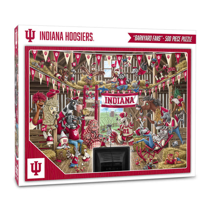 Indiana Hoosiers Barnyard Fans Puzzle - 500 PC
