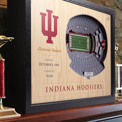 Indiana Hoosiers 25-Layer StadiumViews 3D Wall Art