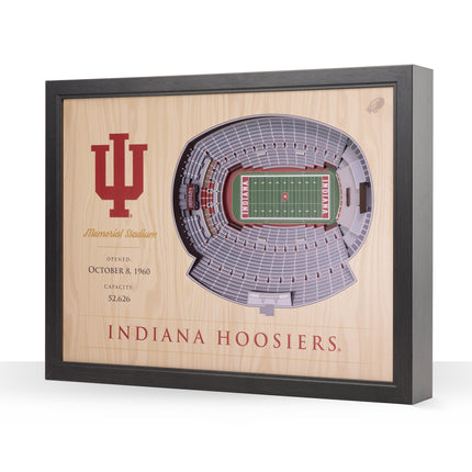 Indiana Hoosiers 25-Layer StadiumViews 3D Wall Art