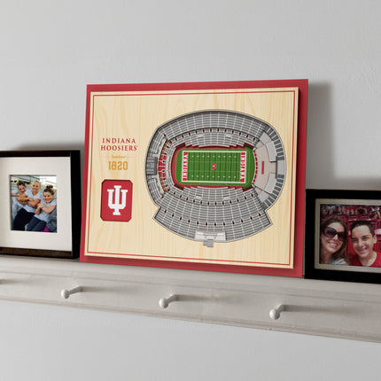 Illinois Fighting Illini 5-Layer 3D StadiumView Wall Art