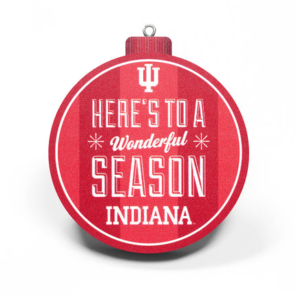 Indiana Hoosiers 3D Logo Series Ornament