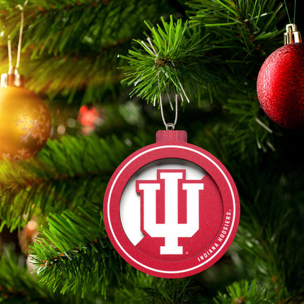 Indiana Hoosiers 3D Logo Series Ornament