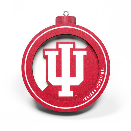 Indiana Hoosiers 3D Logo Series Ornament