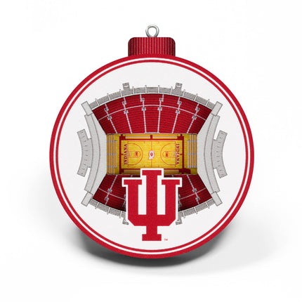 Indiana Hoosiers 3D StadiumView Ornaments
