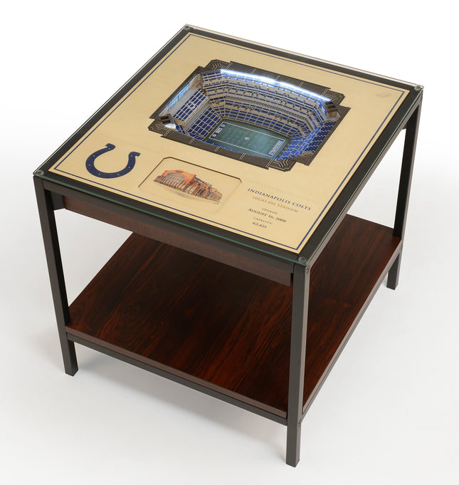 Indianapolis Colts 25 Layer Stadium View Lighted End Table
